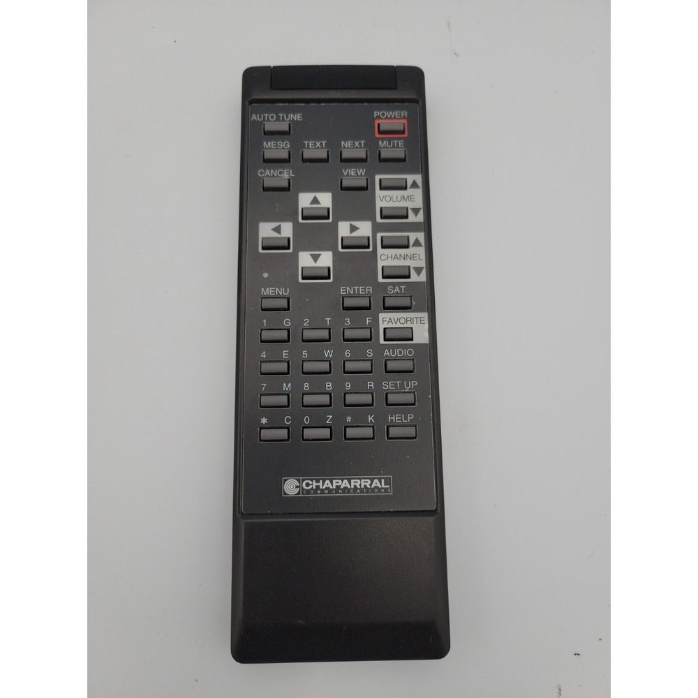 Chaparral Communications CR10 UHF Remote Control 11-5502-1 Black